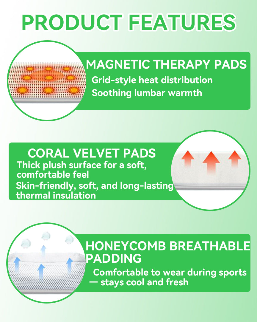 Orthomen Back Brace for Lower Back Pain Relief with 3 Pads, 7 Stays Lumbar Support Belt (5 Curved Steel Plates & 2 Springs), Dual Adjustable Compression Straps for Sciatica, Gym, Work, Men & Women