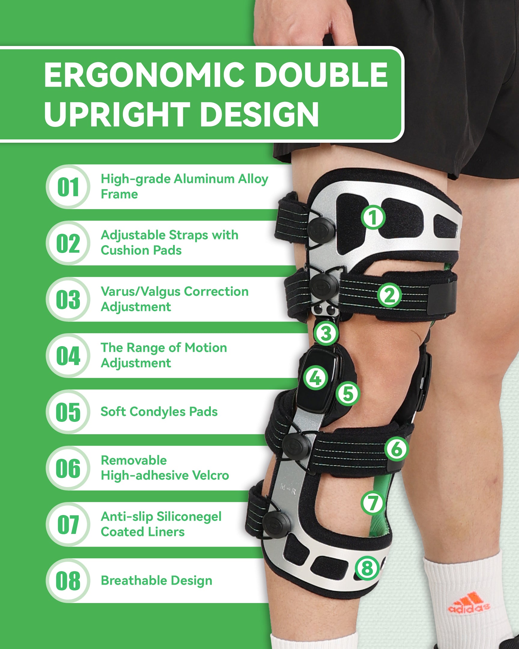 OA Unloader Knee Brace - Double Upright