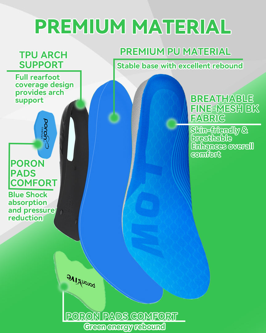 31mm Arch Support Insoles for Mild Flat Feet, 220lbs+ Heavy Duty Shoe Inserts for Plantar Fasciitis, Orthotic Insoles for X-Legs & Overpronation, Work Boot Inserts for Men Women, NOT for High Arches