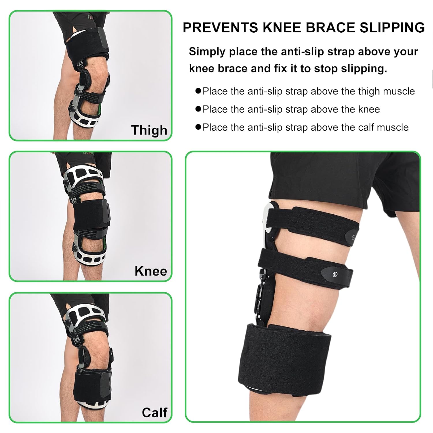 Knee Brace Anti-Slip Strap, Adjustable