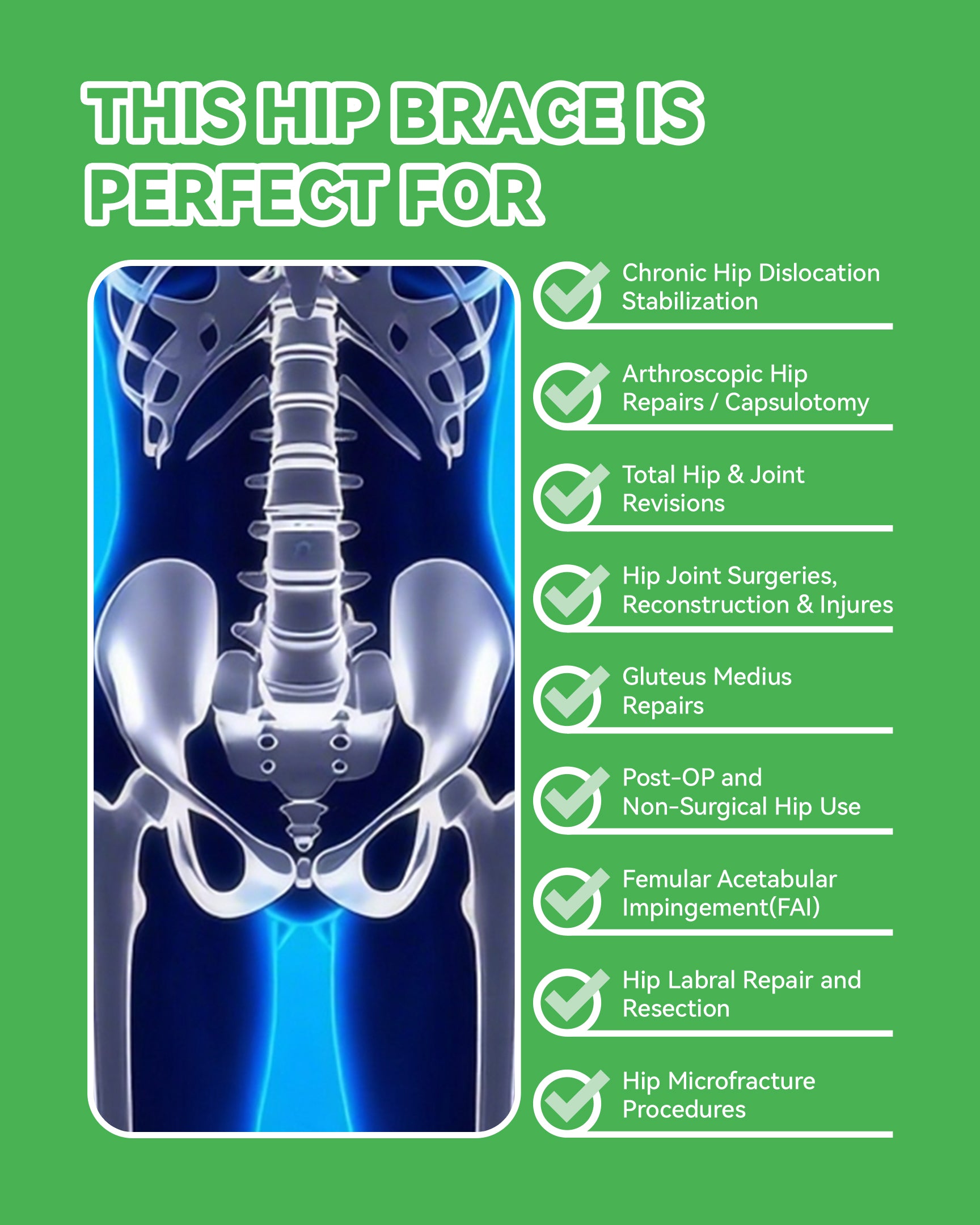 Abduction Hip Brace, Post-Op Rom Hip Stabilizer Brace