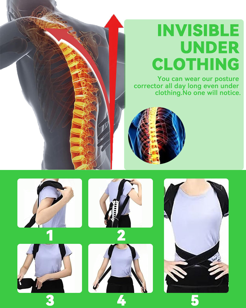 Adjustable Spine Posture Corrector for Back Support