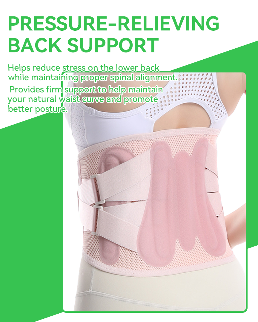 Back Brace for Lower Back Pain Relief with Adjustable Support Straps, Breathable Lumbar Support Belt for Sciatica and Herniated Disc, Compression Waist Trainer for Lifting, Work and Gym