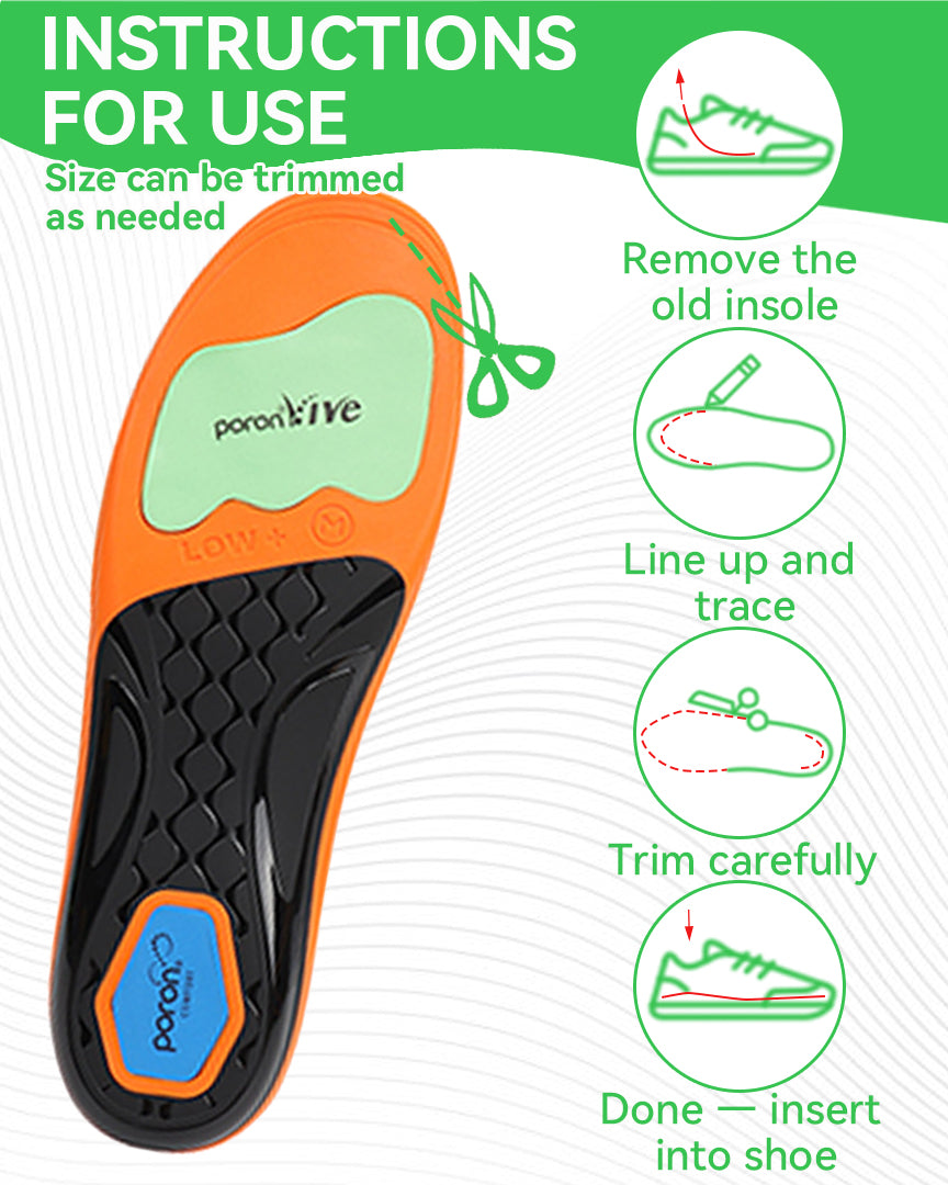 Orthomen Heavy Duty Orthotic Insoles for Severe Flat Feet, Over 220lbs Plantar Fasciitis Inserts, 2.5mm Medial Thickening Support for Over-pronation, X-Legs, Bunions & Forefoot Pain Relief