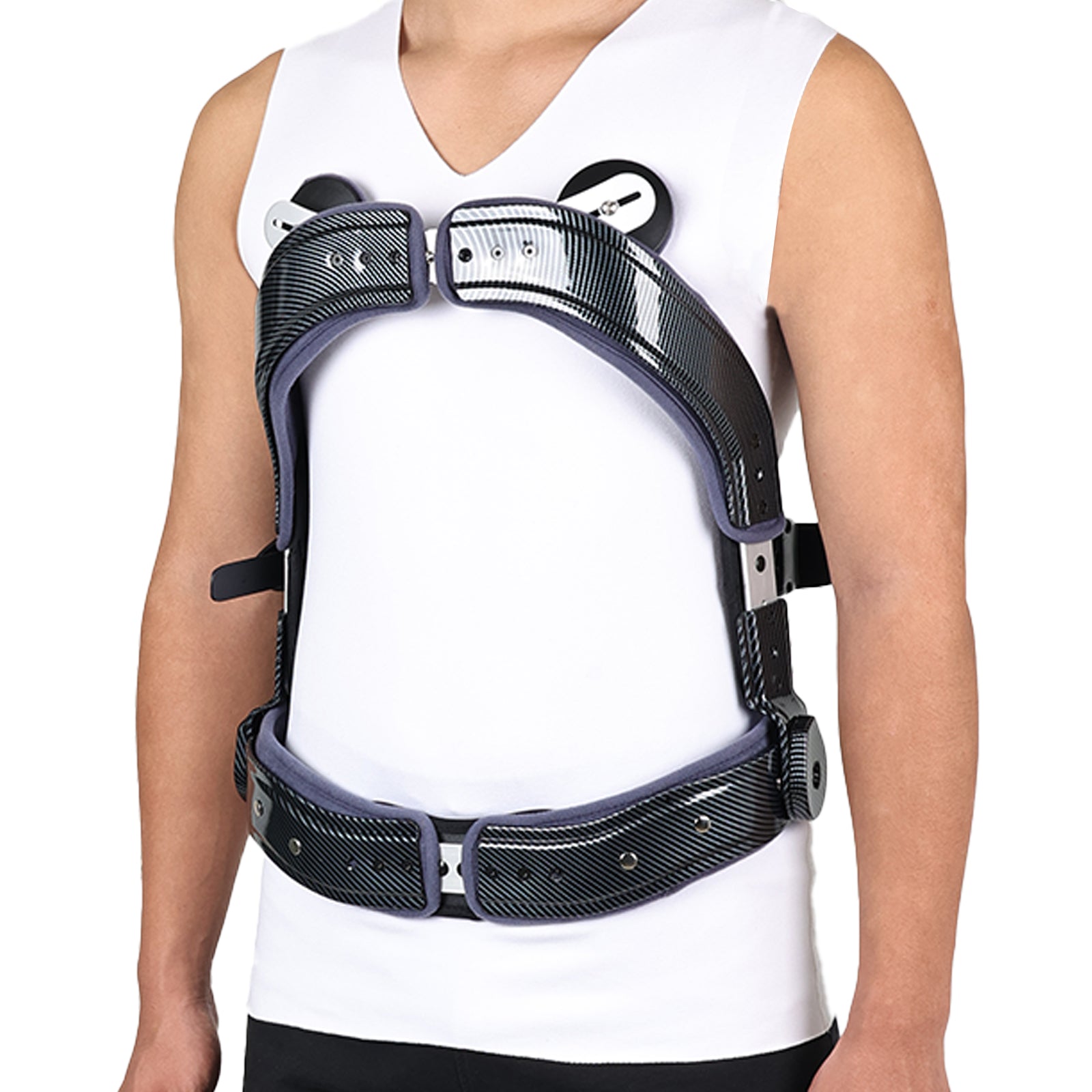 ALEXIASTAM バタフライ Hyper-X Jewett Back Brace, Hyperextension Spinal Orthosis for Compress