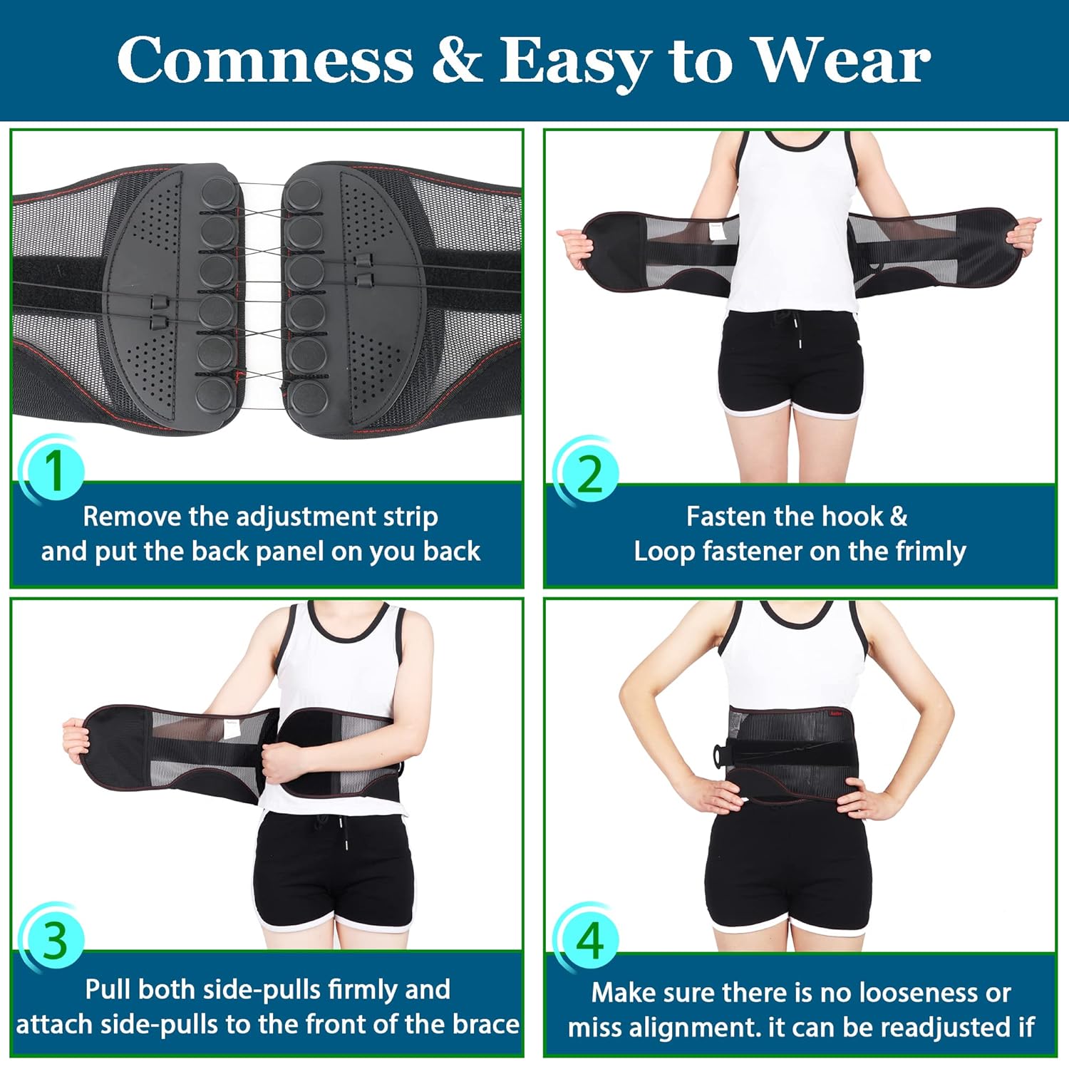 Spine Sport Back Brace - Lumbar Orthosis for Lower Back Pain