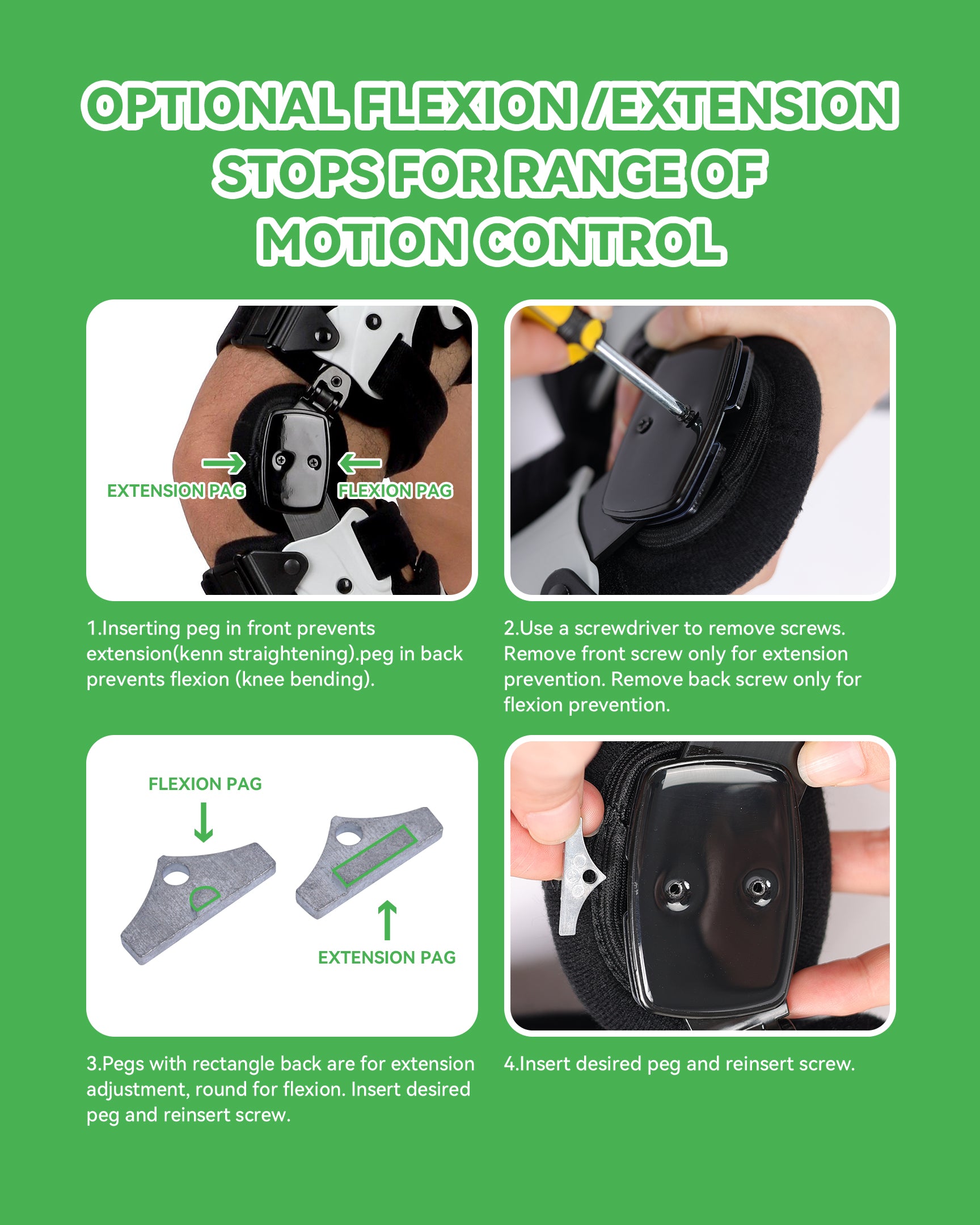 OA Unloader Knee Brace, Adjustable Metal Medial & Lateral Valgus Knee Support