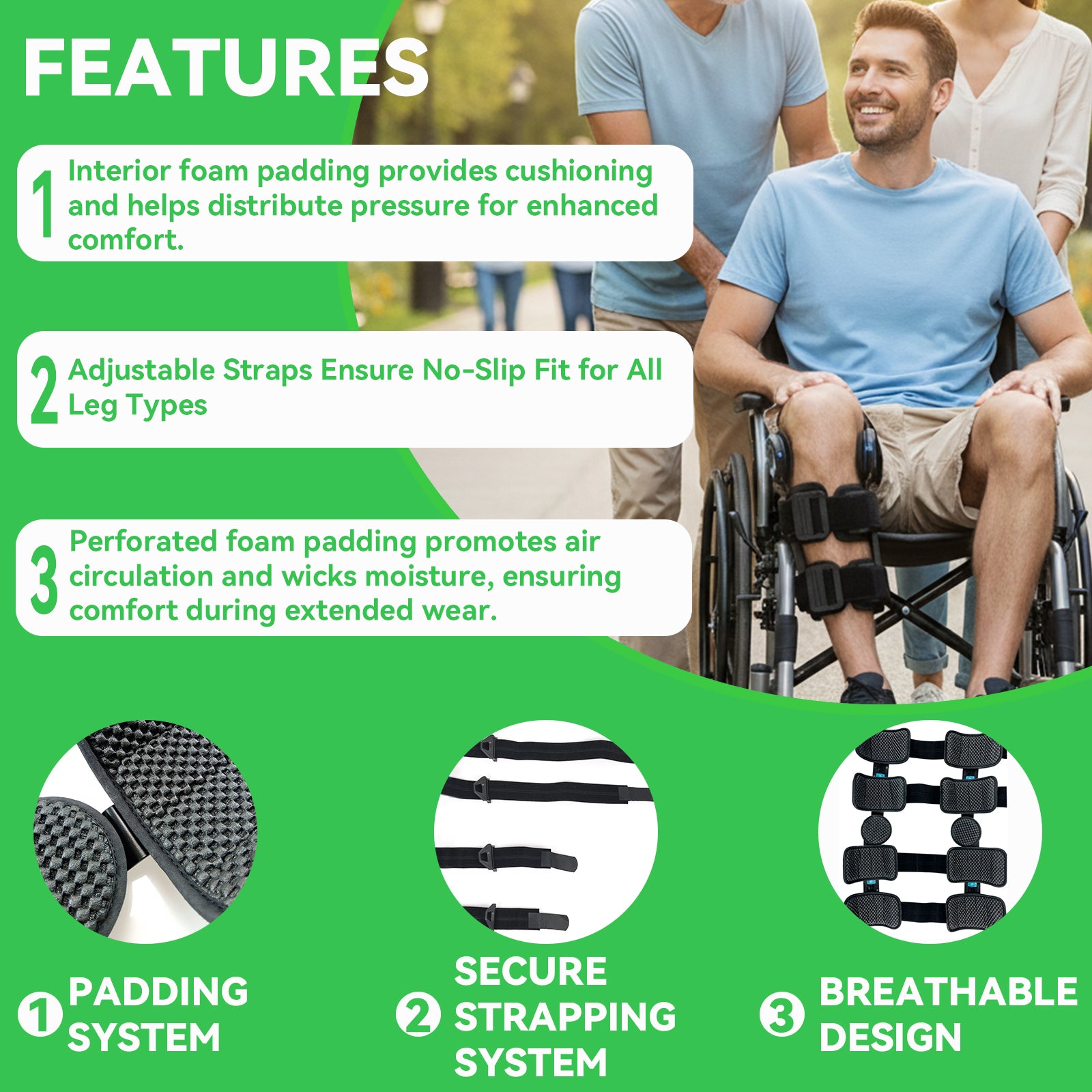 ROM Knee Brace, Hinged Post-Op Knee Immobilizer with 19-27” Adjustable Length, Precise Locking Dial for ACL MCL PCL Recovery, Universal Stabilizer for Meniscus Tear & Arthritis, Left or Right Leg