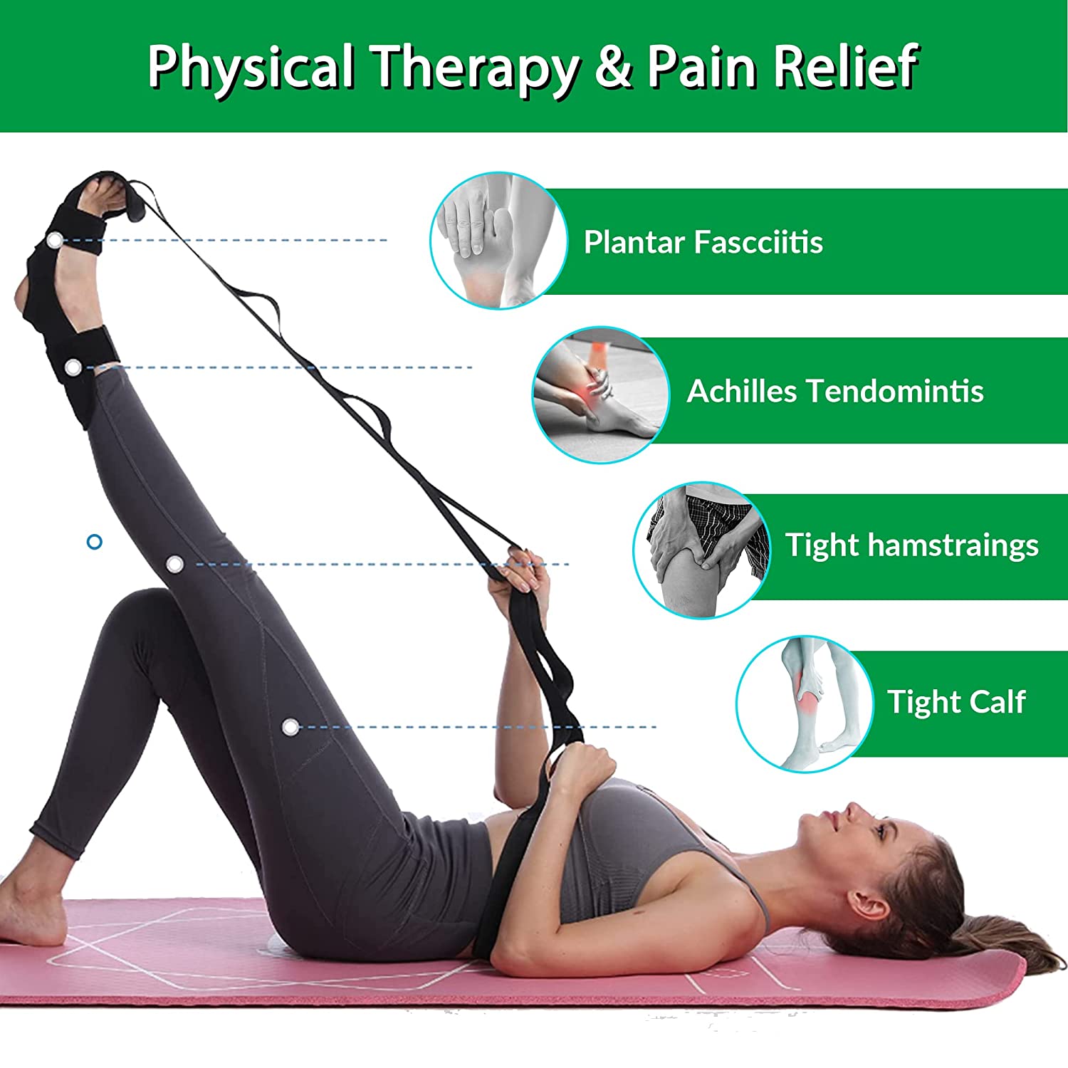 Foot Stretcher Belt for Plantar fasciitis