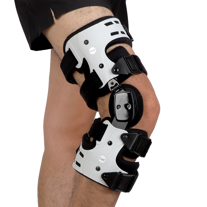 Medial unloader knee brace - right