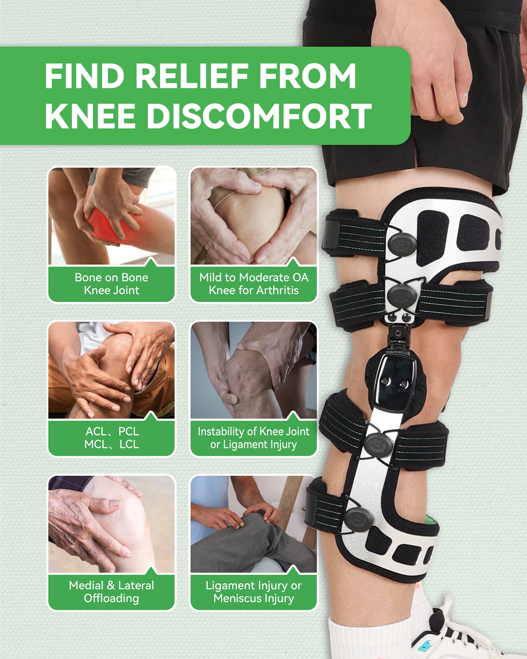 OA Unloader Knee Brace - Double Upright