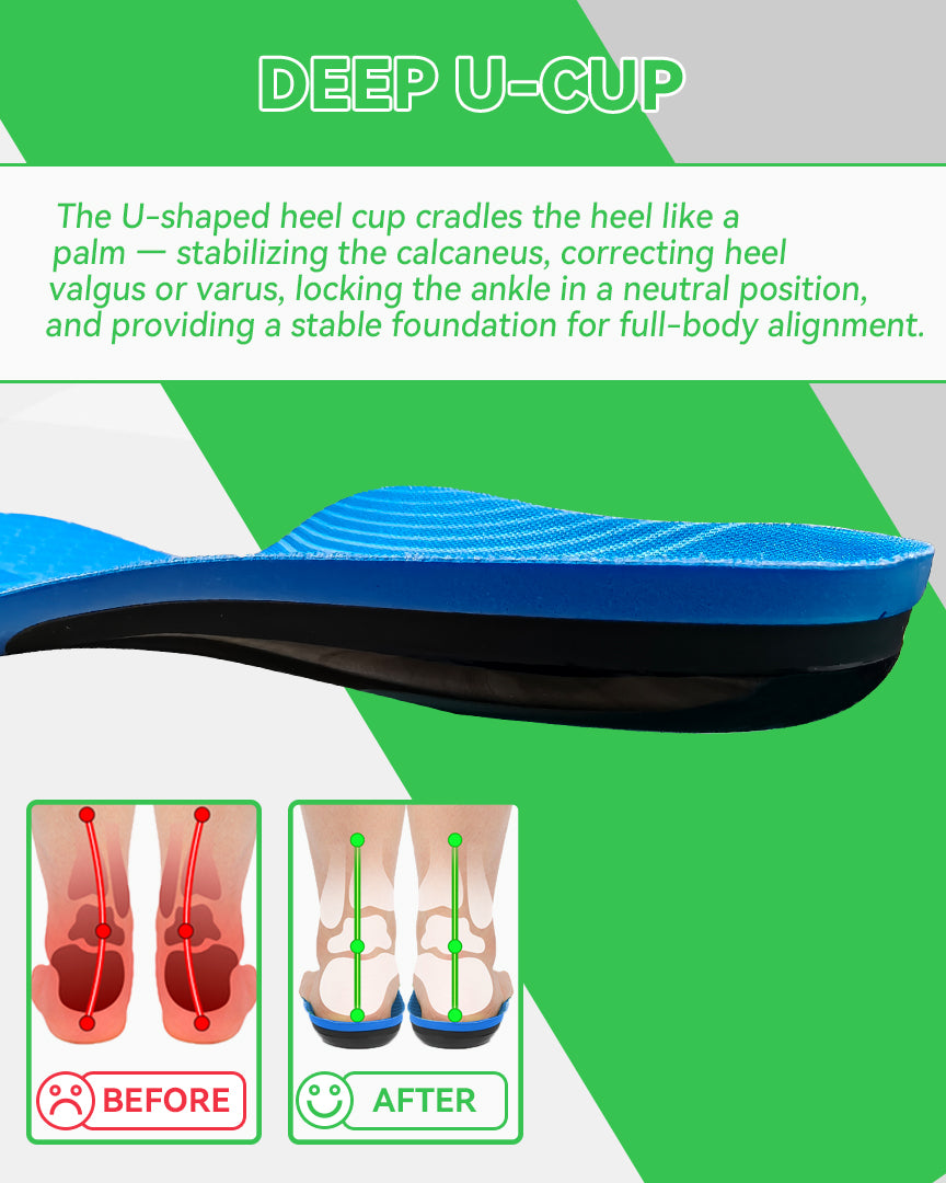 31mm Arch Support Insoles for Mild Flat Feet, 220lbs+ Heavy Duty Shoe Inserts for Plantar Fasciitis, Orthotic Insoles for X-Legs & Overpronation, Work Boot Inserts for Men Women, NOT for High Arches