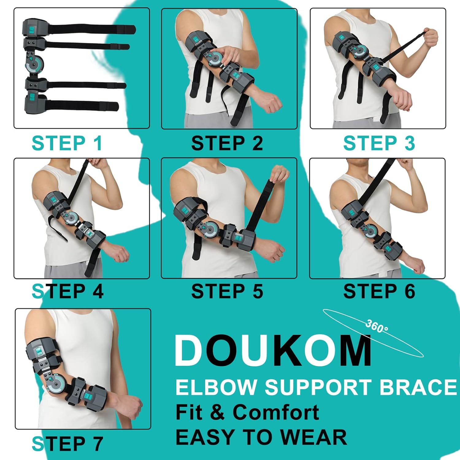 Hinged ROM Elbow Brace