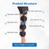 Hinged ROM Knee Brace, Post Op Knee Brace for Recovery Stabilization, ACL, MCL and PCL Injury, Adjustable Medical Orthopedic Support Stabilizer After Surgery, Women and Men