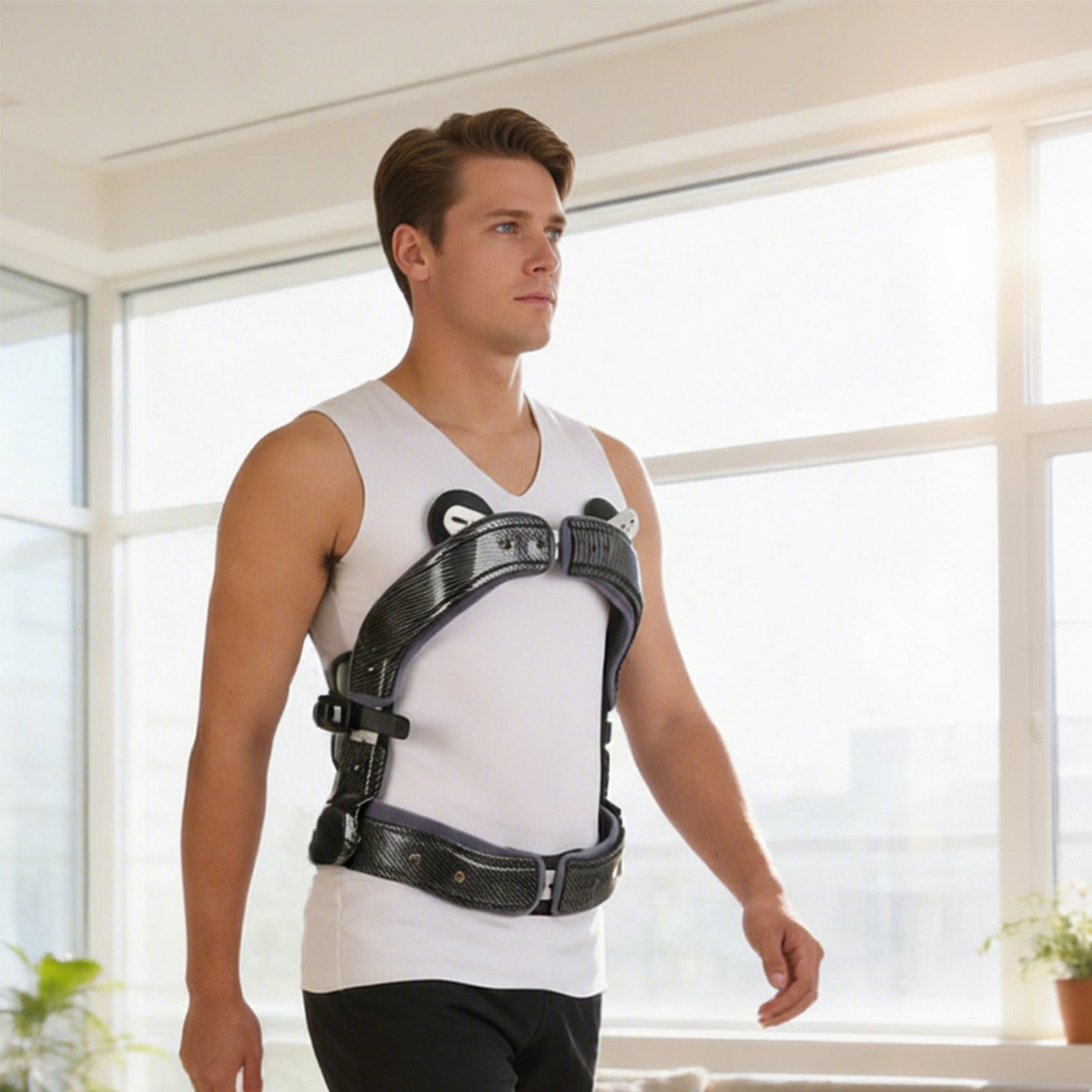 Hyper-X Jewett Back Brace, Hyperextension Spinal Orthosis for Compression Fractures, Post-Op Thoracic and Lumbar Support, Adjustable TLSO L0472 Spinal alignment Device, Unisex