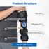 Hinged ROM Elbow Brace, Adjustable Post OP Elbow Brace Stabilizer Splint Arm Injury