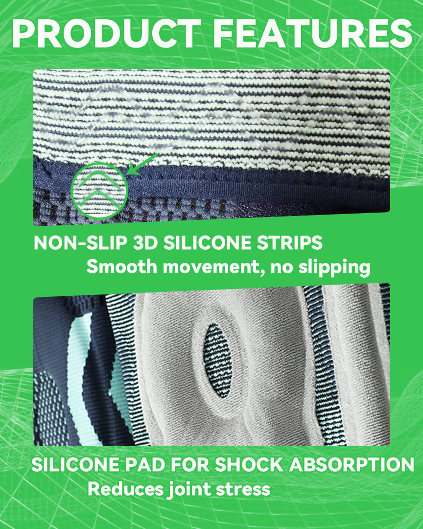 Orthomen Knee Brace with Side Stabilizers and Patella Gel Pad, Professional Compression Knee Sleeve for Knee Pain Relief, Meniscus Tear, ACL, Arthritis, Support for Running, Workout, Men & Women