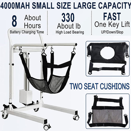 Patient Lift Transfer Chair (Electric, Portable)