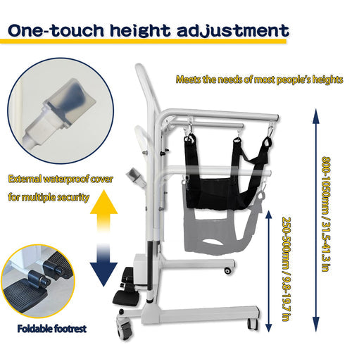 Patient Lift Transfer Chair (Electric, Portable)