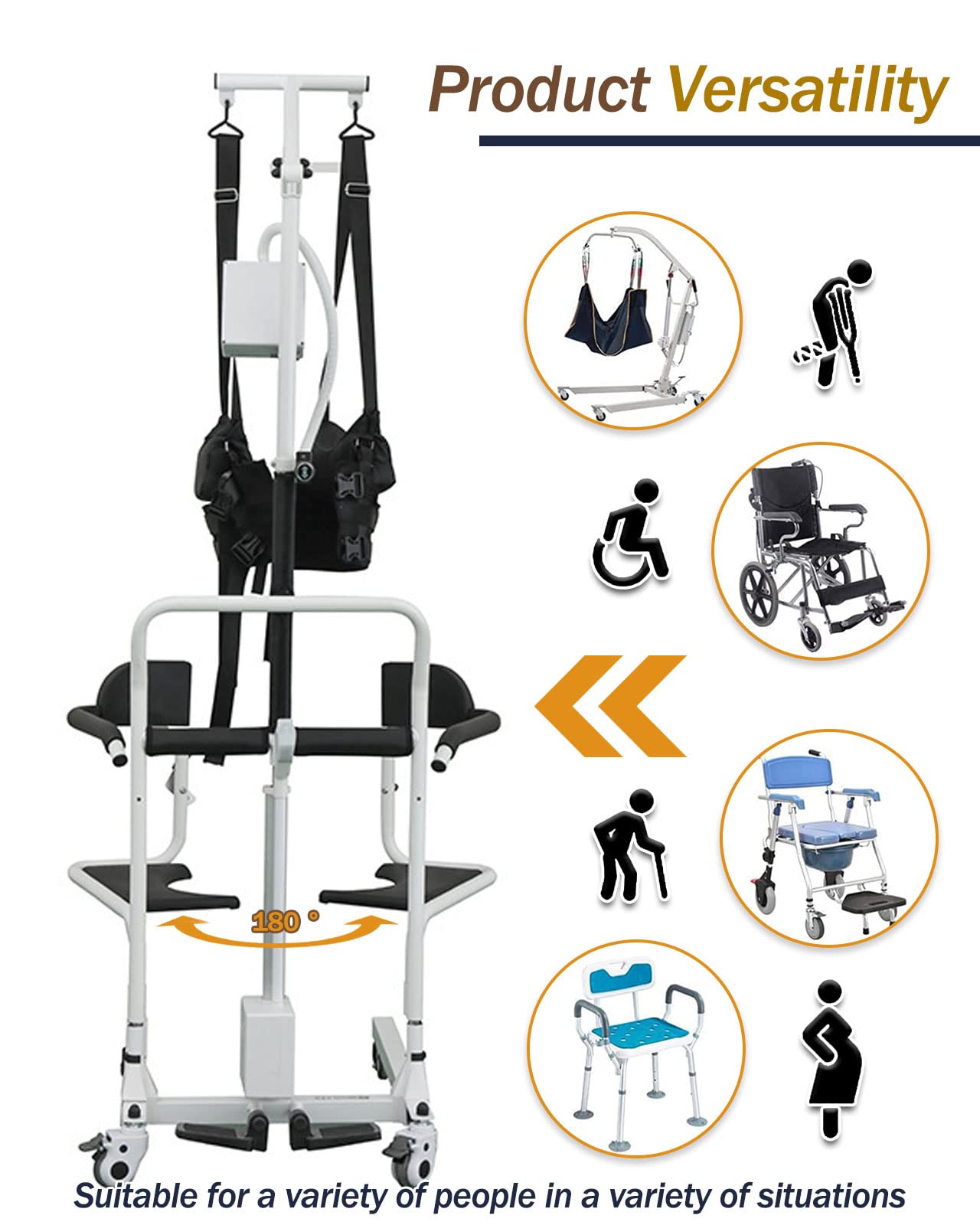 Electric Lift Patient Transfer Chair