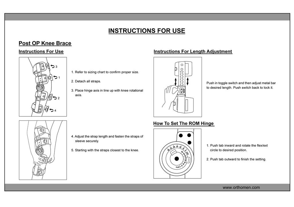 Hinged Post-op Knee Brace