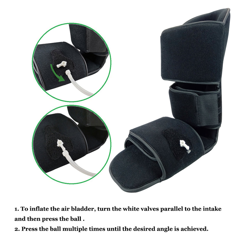  BraceAbility Padded 90 Degree Plantar Fasciitis Boot  Soft  Night Splint to Stabilize Foot and Ankle, Stretches Plantar Fascia Ligament  and Supports Achilles Tendon (Small) : Health & Household
