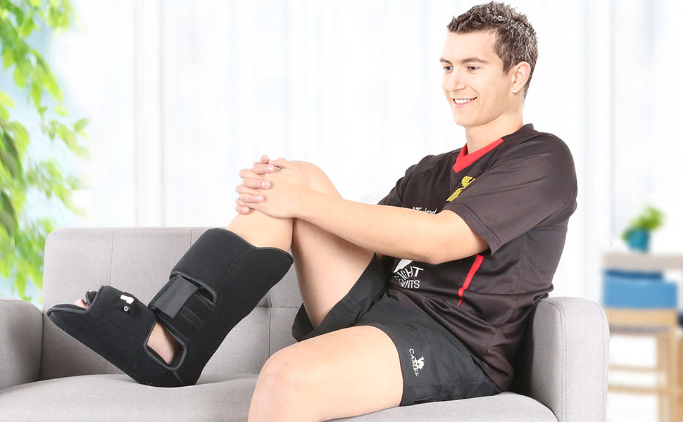 Plantar Fasciitis Night Splint with Pneumatic - 90 Degree Soft Leg Brace Support