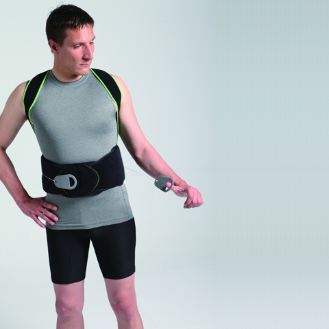  Orthomen Hyperextension Back Brace Limit Forward Bending Spine  & Provides Stabilization and Comfort for Lumbar Back Pain (L) : Health &  Household